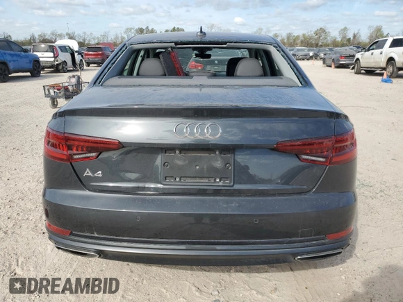 2019 Audi A4 Premium with VIN WAUGMAF46KN018153, listed as a Copart auction lot 49652305 with 80,307 mi miles and Salvage title. Bid and sale history available at DreamBid. Image 6.