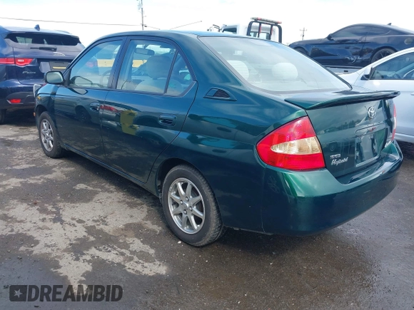 2001 Toyota Prius with VIN JT2BK12U910023022, listed as a IAAI auction lot 41807343 with 102,845 mi miles. Bid and sale history available at carsss.com. Image 3.