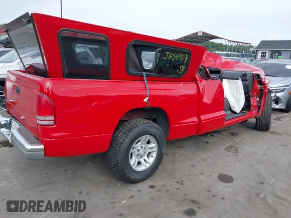 1998 Dodge Dakota SLT with VIN 1B7GL22Y6WS507115, listed as a IAAI auction lot 37654303 with 175,038 mi miles and . Bid and sale history available at carsss.com. Image 4.