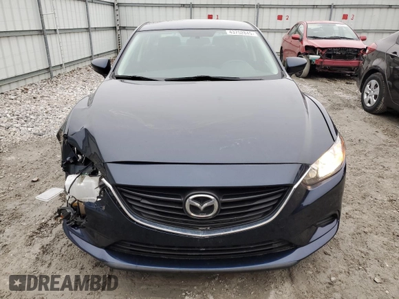 2015 Mazda 6 i Sport with VIN JM1GJ1U57F1203350, listed as a Copart auction lot 43752845 with 134,878 mi miles and Salvage Title. Bid and sale history available at carsss.com. Image 5.