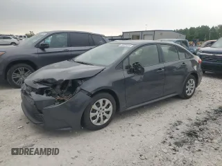 2024 Toyota Corolla LE with VIN JTDB4MEEXR3021037, listed as a Copart auction lot 58816525 with 14,812 mi miles and Salvage title. Bid and sale history available at DreamBid. Image 1.