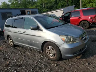 2006 Honda Odyssey EX-L z VIN 5FNRL386X6B031503, wystawiony jako Copart lot #59791425 z przebiegiem 138 624 mil mil oraz Czysty tytuł • Clean title. Historia ofert i sprzedaży dostępna na DreamBid. Obrazek 4.