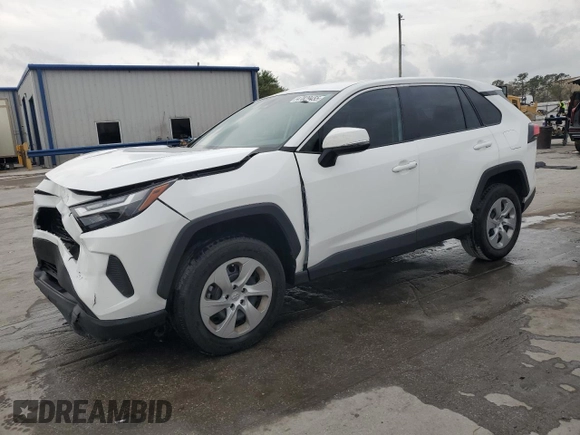 2024 Toyota RAV4 LE with VIN 2T3K1RFV0RC263340, listed as a Copart auction lot 47829455 with 55,101 mi miles and Salvage Title. Bid and sale history available at carsss.com. Image 1.