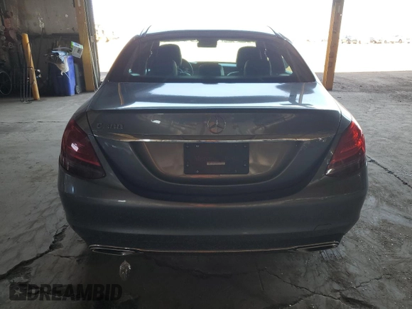 2020 Mercedes-Benz C 300 with VIN W1KWF8DB9LR589736, listed as a Copart auction lot 61863365 with 53,490 mi miles and Salvage title. Bid and sale history available at DreamBid. Image 6.
