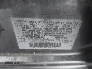 2022 Nissan Versa S z VIN 3N1CN8DV9NL821341, wystawiony jako IAAI lot #41963545 z przebiegiem 49 159 mil mil oraz . Historia ofert i sprzedaży dostępna na DreamBid. Obrazek 9.