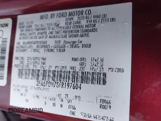 2015 Ford Fusion SE with VIN 3FA6P0H78FR197604, listed as a IAAI auction lot 41269901 with 105,874 mi miles and . Bid and sale history available at carsss.com. Image 9.