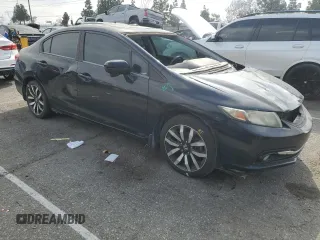 2015 Honda Civic EX-L with VIN 2HGFB2F91FH550853, listed as a Copart auction lot 51111585 with 176,151 mi miles and Salvage Title. Bid and sale history available at DreamBid. Image 4.