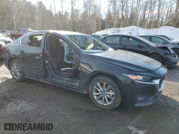 2025 Mazda 3 S Preferred with VIN JM1BPACM0S1751444, listed as a Copart auction lot 47812845 with Not Provided miles and Non Repairable. Bid and sale history available at DreamBid. Image 4.