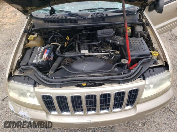 2001 Jeep Grand Cherokee Limited with VIN 1J4GW58S11C649736, listed as a Copart auction lot 66080214 with 199,584 mi miles and Salvage Title. Bid and sale history available at carsss.com. Image 13.
