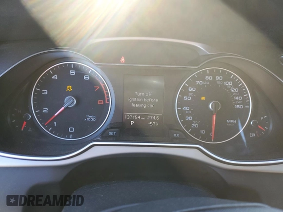 2014 Audi A4 Premium with VIN WAUBFAFL9EN040745, listed as a Copart auction lot 49696325 with 137,154 mi miles and Salvage Title. Bid and sale history available at carsss.com. Image 9.
