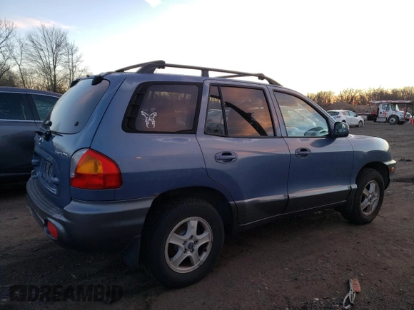 2003 Hyundai Santa Fe with VIN KM8SB12B43U404290, listed as a Copart auction lot 87488764 with 105,492 mi miles and Clean Title. Bid and sale history available at carsss.com. Image 3.
