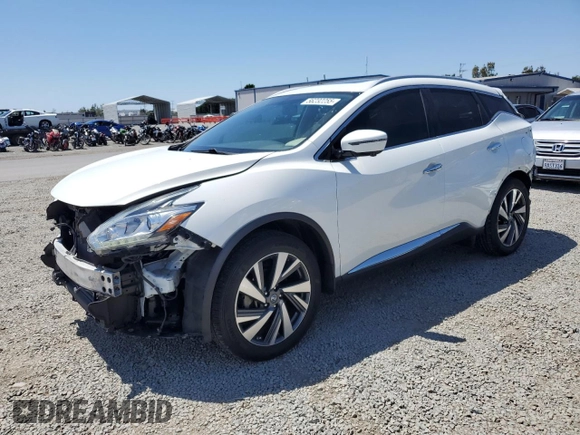 2016 Nissan Murano Platinum z VIN 5N1AZ2MG2GN140945, wystawiony jako Copart lot #56232255 z przebiegiem 81 321 mil mil oraz Szkoda całkowita • Salvage title. Historia ofert i sprzedaży dostępna na DreamBid. Obrazek 1.