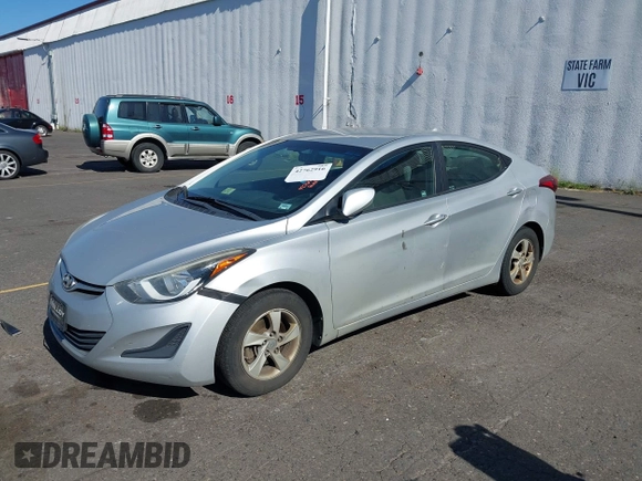 2015 Hyundai Elantra SE with VIN 5NPDH4AE0FH581281, listed as a IAAI auction lot 42762916 with 131,187 mi miles and . Bid and sale history available at DreamBid. Image 2.