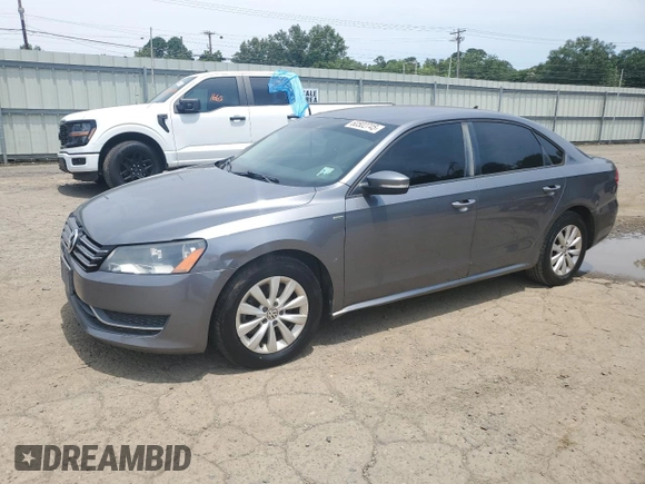 2014 Volkswagen Passat Wolfsburg Edition with VIN 1VWAT7A33EC066817, listed as a Copart auction lot 60502745 with 183,263 mi miles and Salvage title. Bid and sale history available at DreamBid. Image 1.