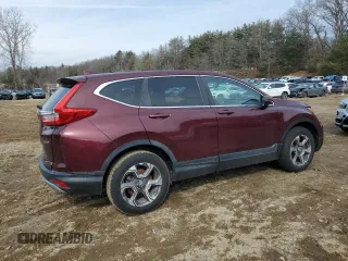2018 Honda CR-V EX-L with VIN 7FARW2H89JE021822, listed as a Copart auction lot 46796985 with 74,809 mi miles and Salvage Title. Bid and sale history available at carsss.com. Image 3.