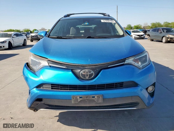 2018 Toyota RAV4 XLE with VIN JTMWFREV8JJ746886, listed as a Copart auction lot 51998765 with 73,631 mi miles and Salvage Title. Bid and sale history available at carsss.com. Image 5.