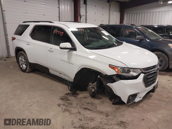2021 Chevrolet Traverse LT Cloth with VIN 1GNEVGKW8MJ189876, listed as a IAAI auction lot 41719747 with 60,916 mi miles. Bid and sale history available at carsss.com. Image 1.