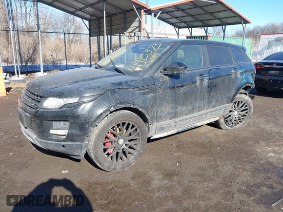 2015 Land Rover Range Rover Evoque Prestige with VIN SALVV2BG1FH960301, listed as a IAAI auction lot 41415373 with 112,960 mi miles and . Bid and sale history available at DreamBid. Image 2.