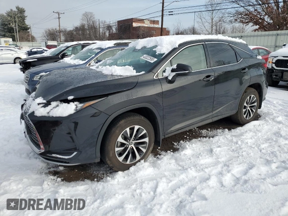 2021 Lexus RX with VIN 2T2AZMDA6MC289848, listed as a Copart auction lot 43322595 with 13,657 mi miles and Salvage Title. Bid and sale history available at carsss.com. Image 1.