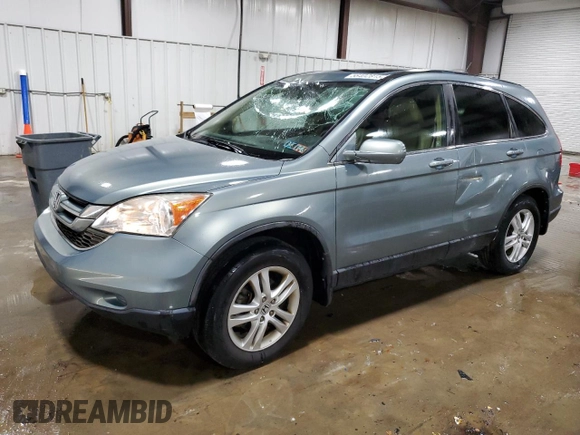 2010 Honda CR-V EX-L z VIN 5J6RE4H73AL041718, wystawiony jako Copart lot #56402815 z przebiegiem 101 051 mil mil oraz Szkoda całkowita • Salvage title. Historia ofert i sprzedaży dostępna na DreamBid. Obrazek 1.