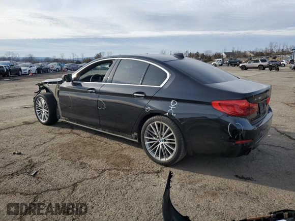 2017 BMW 5 Series 530i xDrive with VIN WBAJA7C3XHG905295, listed as a Copart auction lot 46812795 with 96,012 mi miles and Salvage Title. Bid and sale history available at carsss.com. Image 2.