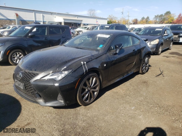 2019 Lexus RC with VIN JTHSZ5BC6K5009356, listed as a Copart auction lot 76454784 with 78,032 mi miles and Salvage Title. Bid and sale history available at carsss.com. Image 1.