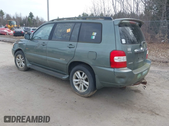 2007 Toyota Highlander Hybrid w/3rd Row with VIN JTEEW21A470047450, listed as a IAAI auction lot 42070268 with 1 mi miles. Bid and sale history available at carsss.com. Image 3.