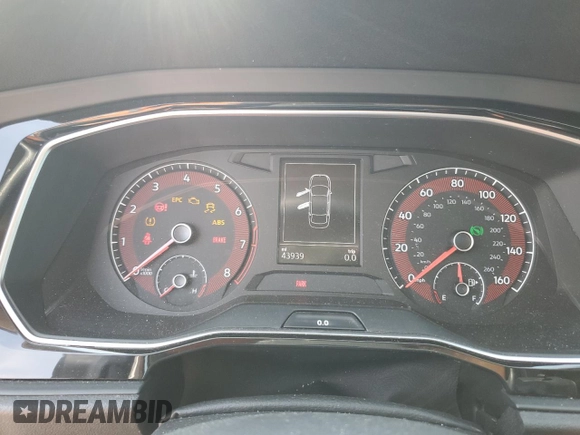 2020 Volkswagen Jetta S with VIN 3VWC57BU0LM082138, listed as a Copart auction lot 59706275 with 43,939 mi miles and Salvage title. Bid and sale history available at DreamBid. Image 9.