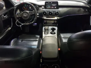 2018 Kia Stinger GT2 with VIN KNAE55LC7J6011762, listed as a Copart auction lot 51837305 with 63,897 mi miles and Salvage Title. Bid and sale history available at carsss.com. Image 8.