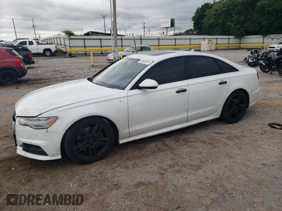 2016 Audi A6 Premium Plus with VIN WAUGFAFC1GN019459, listed as a Copart auction lot 58952325 with 127,025 mi miles and Clean title. Bid and sale history available at DreamBid. Image 1.