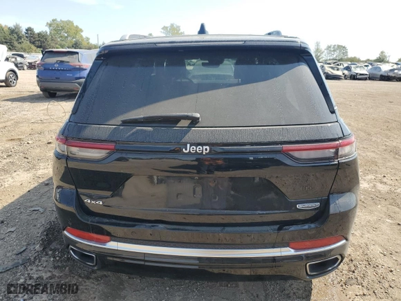 2023 Jeep Grand Cherokee Summit with VIN 1C4RJHEG8PC552430, listed as a Copart auction lot 72024844 with 23,745 mi miles and Salvage Title. Bid and sale history available at carsss.com. Image 6.