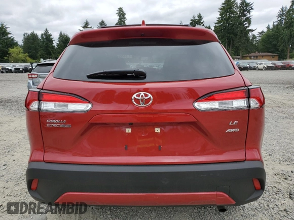 2024 Toyota Corolla Cross LE with VIN 7MUBAABG2RV120226, listed as a Copart auction lot 61014645 with 2,842 mi miles and Salvage title. Bid and sale history available at DreamBid. Image 6.