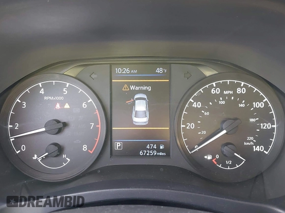 2022 Nissan Altima 2.5 S with VIN 1N4BL4BV9NN328663, listed as a IAAI auction lot 41046723 with 67,259 mi miles. Bid and sale history available at carsss.com. Image 7.