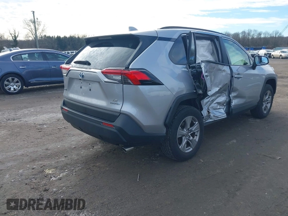 2023 Toyota RAV4 Hybrid LE with VIN JTMMWRFV9PD573263, listed as a IAAI auction lot 41161727 with 32,375 mi miles. Bid and sale history available at carsss.com. Image 4.