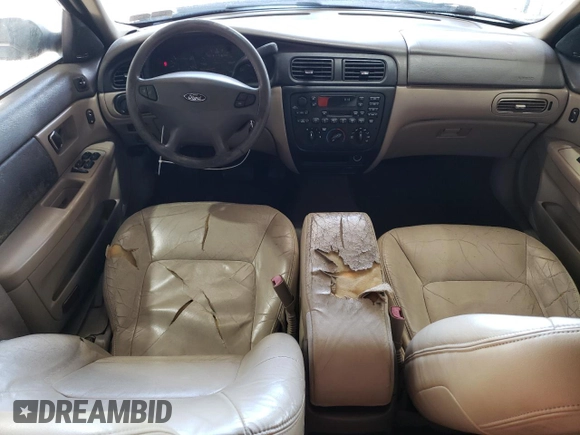 2001 Ford Taurus SE Standard with VIN 1FAHP58S71G184725, listed as a Copart auction lot 56401895 with 163,238 mi miles and Salvage title. Bid and sale history available at DreamBid. Image 8.
