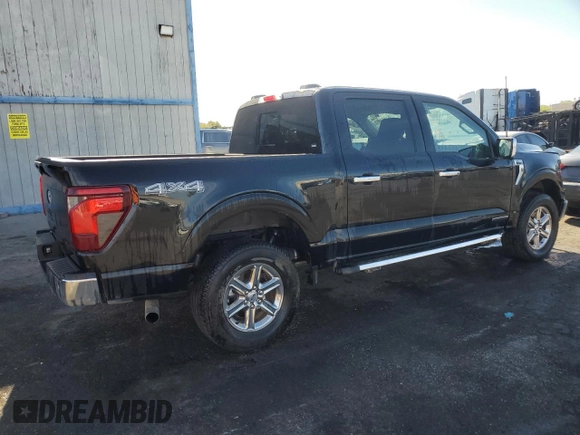 2024 Ford F-150 XLT with VIN 1FTFW3LD5RFA20800, listed as a Copart auction lot 52948095 with 14,233 mi miles and Clean Title. Bid and sale history available at carsss.com. Image 3.