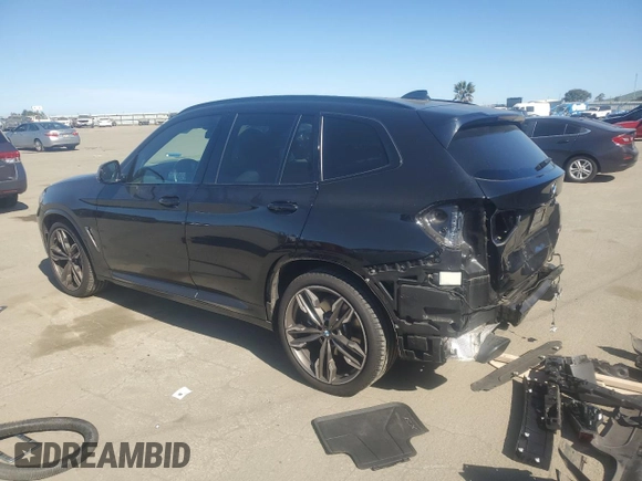 2020 BMW X3 M40i with VIN 5UXTY9C01L9B03869, listed as a Copart auction lot 46637515 with 57,052 mi miles and Salvage Title. Bid and sale history available at DreamBid. Image 2.