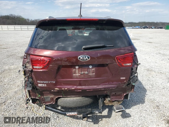 2020 Kia Sorento LX with VIN 5XYPG4A32LG661876, listed as a Copart auction lot 49798915 with 60,720 mi miles and Salvage Title. Bid and sale history available at DreamBid. Image 6.