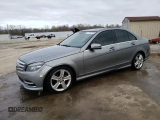 2011 Mercedes-Benz C with VIN WDDGF5EB4BR185632, listed as a Copart auction lot 51365765 with 276,651 mi miles and Non Repairable. Bid and sale history available at carsss.com. Image 1.