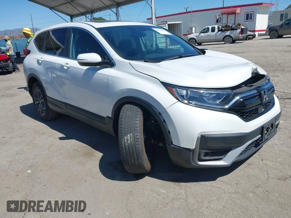 2020 Honda CR-V EX with VIN 2HKRW1H54LH422078, listed as a IAAI auction lot 41865889 with 34,513 mi miles and . Bid and sale history available at carsss.com. Image 1.
