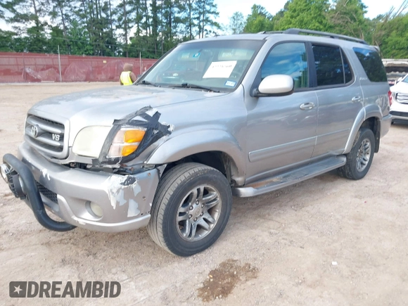 2003 Toyota Sequoia Limited with VIN 5TDBT48A73S199716, listed as a IAAI auction lot 42228560 with 242,716 mi miles and . Bid and sale history available at DreamBid. Image 2.