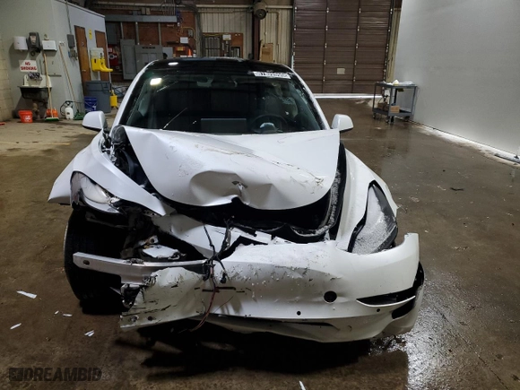 2022 Tesla Model 3 Long Range with VIN 5YJ3E1EB5NF191695, listed as a Copart auction lot 87872095 with 54,489 mi miles and Non Repairable. Bid and sale history available at carsss.com. Image 5.