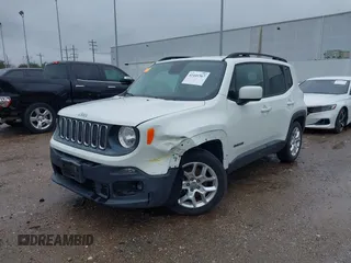 2017 Jeep Renegade Altitude with VIN ZACCJABB7HPF06154, listed as a IAAI auction lot 41441567 with 124,074 mi miles and . Bid and sale history available at DreamBid. Image 2.
