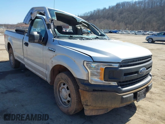 2019 Ford F-150 XL with VIN 1FTMF1CPXKKC81522, listed as a IAAI auction lot 41763416 with 375,402 mi miles. Bid and sale history available at carsss.com. Image 1.