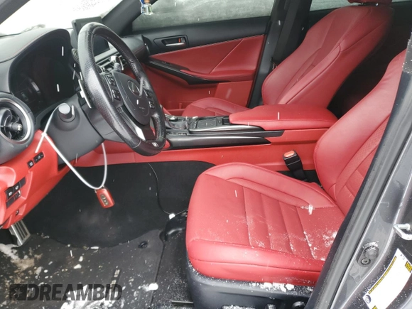2021 Lexus IS with VIN JTHG81F24M5046606, listed as a Copart auction lot 43003795 with 95,641 mi miles and Salvage Title. Bid and sale history available at carsss.com. Image 7.