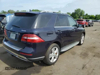 2014 Mercedes-Benz M 350 with VIN 4JGDA5HB7EA376418, listed as a Copart auction lot 60919825 with 154,312 mi miles and Salvage title. Bid and sale history available at DreamBid. Image 3.
