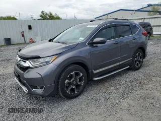 2018 Honda CR-V Touring with VIN 5J6RW2H96JL004858, listed as a Copart auction lot 56644945 with 27,642 mi miles and Salvage title. Bid and sale history available at DreamBid. Image 1.