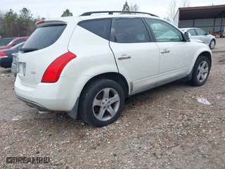 2004 Nissan Murano SL with VIN JN8AZ08T04W225874, listed as a IAAI auction lot 41585756 with 214,853 mi miles. Bid and sale history available at carsss.com. Image 4.