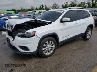 2020 Jeep Cherokee Latitude with VIN 1C4PJLCBXLD580798, listed as a Copart auction lot 54765155 with 95,870 mi miles and Salvage title. Bid and sale history available at DreamBid. Image 1.