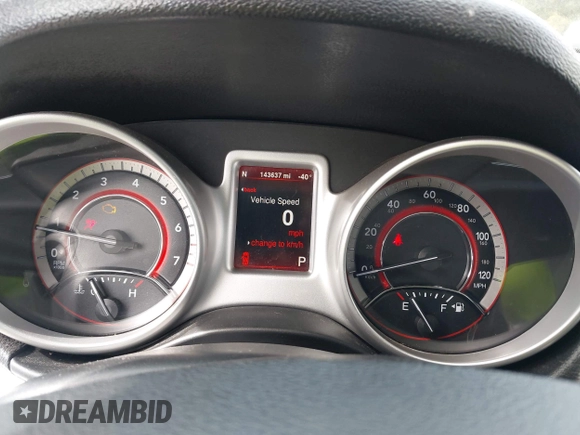 2016 Dodge Journey R/T with VIN 3C4PDDEGXGT142966, listed as a IAAI auction lot 41962513 with 143,637 mi miles and . Bid and sale history available at DreamBid. Image 7.